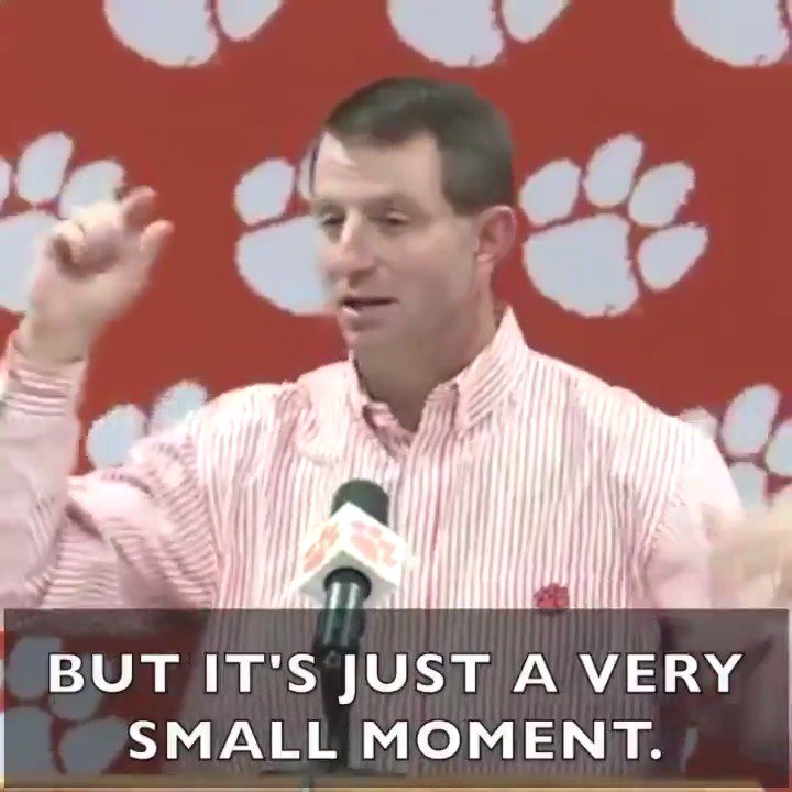🚨Every coach, parent, and player should listen to this speech by Coach Dabo Swinney. 🙌