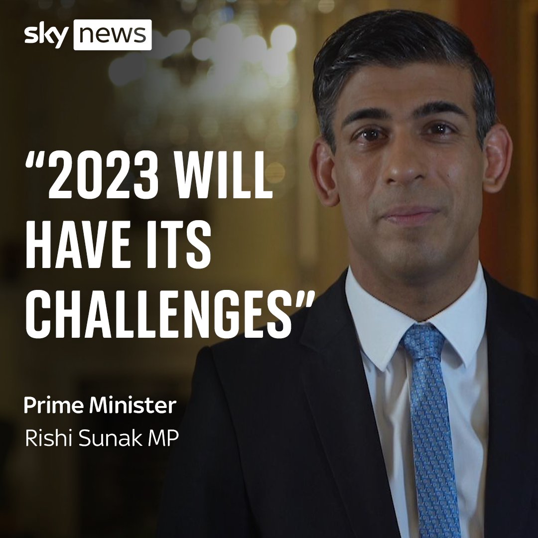 Prime Minister Rishi Sunak promised the "very best of Britain" will be on display in the coming months as he pledged continued support for Ukraine. More from his New Year message here: