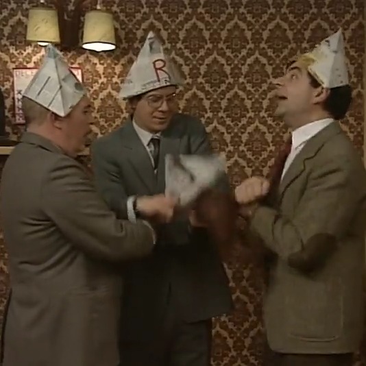 A big new year's eve party for #mrbean