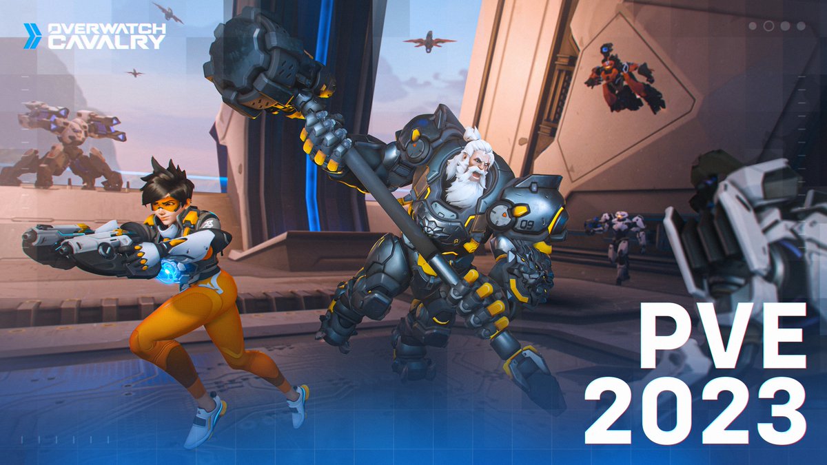 Get ready for #Overwatch2 PvE starting in 2023 🤖 Not much is known about the release of PvE content, but it's likely to join the seasonal release cadence 🗓️