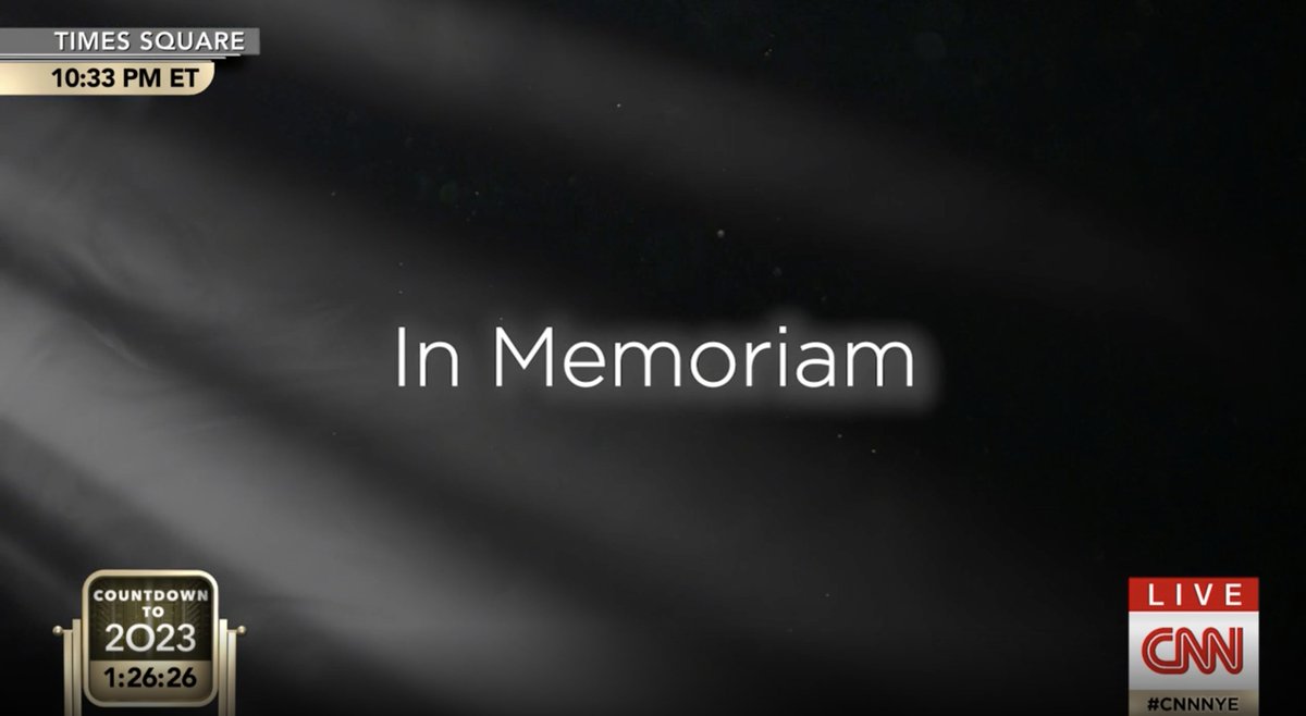 In memoriam: Remembering the lives, lights and legends we lost in 2022. #CNNNYE