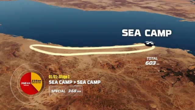 🏜 A 600km loop along the coast awaits the competitors today. 👀 Discover the 1st stage of the #Dakar2023 with aramco.