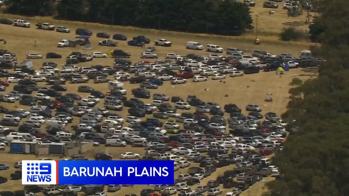 Thousands have spent hours stuck in bumper-to-bumper traffic, and at the mercy of a scorching hot day, after the 'Beyond the Valley' music festival in Barunah Plains. Gillian Lantouris #9News