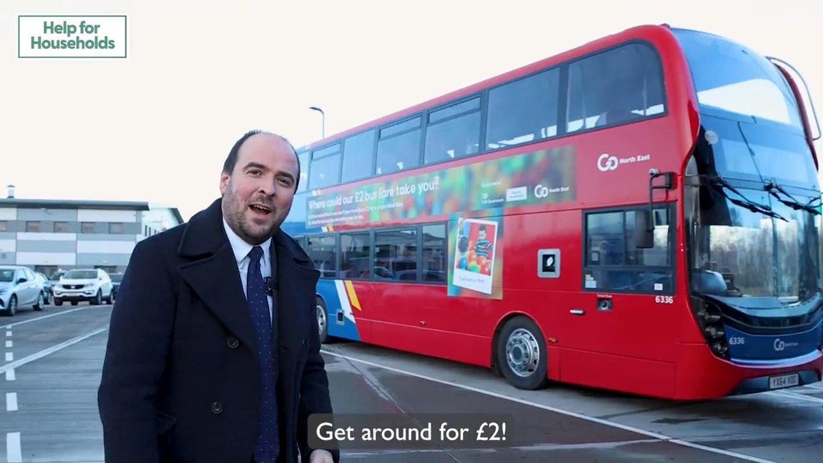 From today until 31 March a single bus journey will cost no more than £2 on most routes across England. Roads Minister Richard Holden MP met with bus staff in Gateshead to understand how the cap will benefit local people. 🚌 #GetAroundForTwoPound