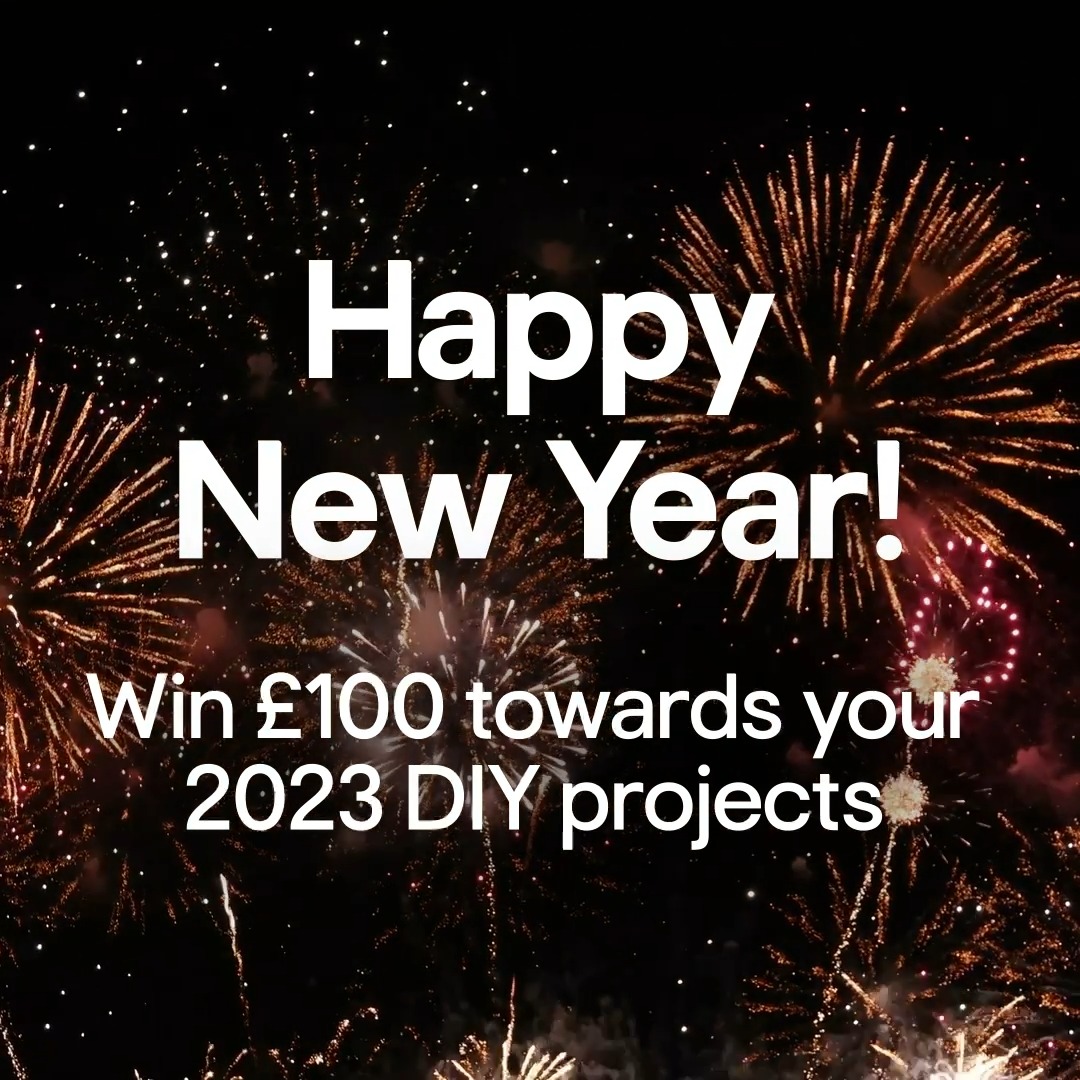 Let’s start this New Year off with a BANG!! 🎉 Tag a friend or family member below for the chance for both of you to win a £100 voucher towards your 2022 DIY projects 🙌 🛠️ Competition closes 11:59pm on 8 January 2023. T&amp;Cs apply –