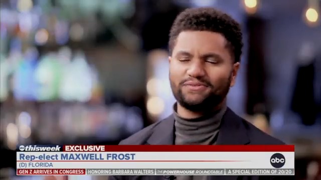 Florida Democrat Congressman-elect Maxwell Frost — whose salary as a Member of Congress will be $174,000/year — says he's "probably just gonna have to like couch surf for a little bit."