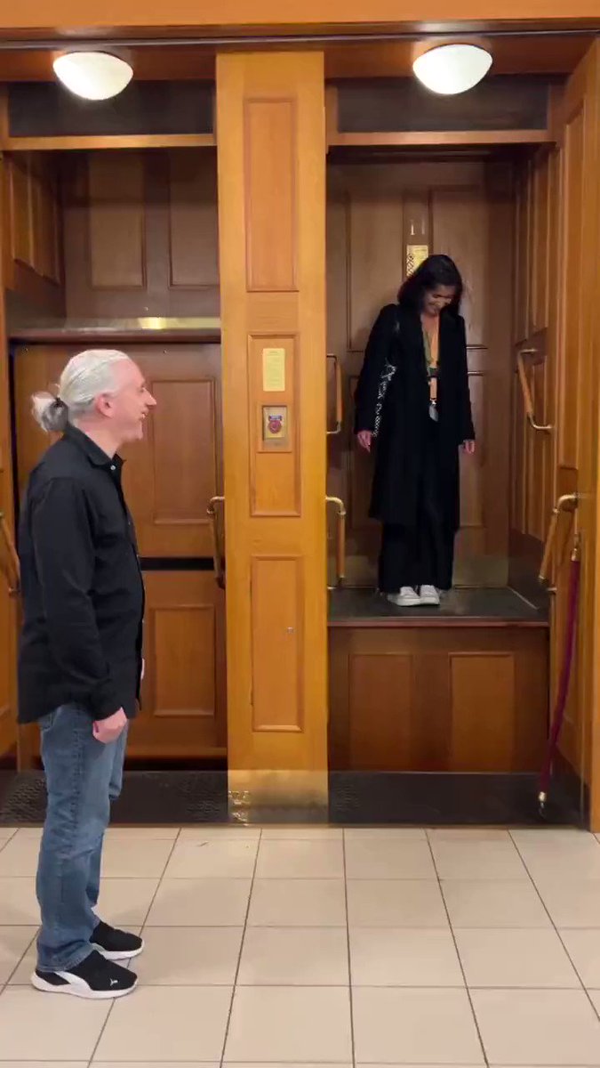 Prague City Hall is in Prague, Czech Republic is home to this never-ending elevator. It is one of the only few paternoster elevators you can hop onto today🤩