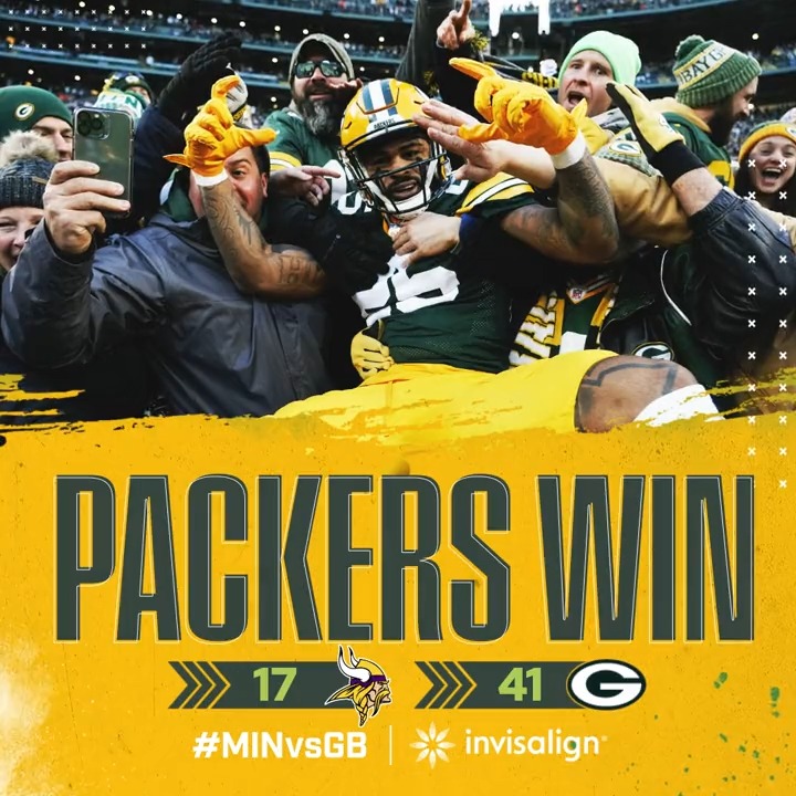 Got 2023 started with a bang! 🎆 #MINvsGB | #GoPackGo