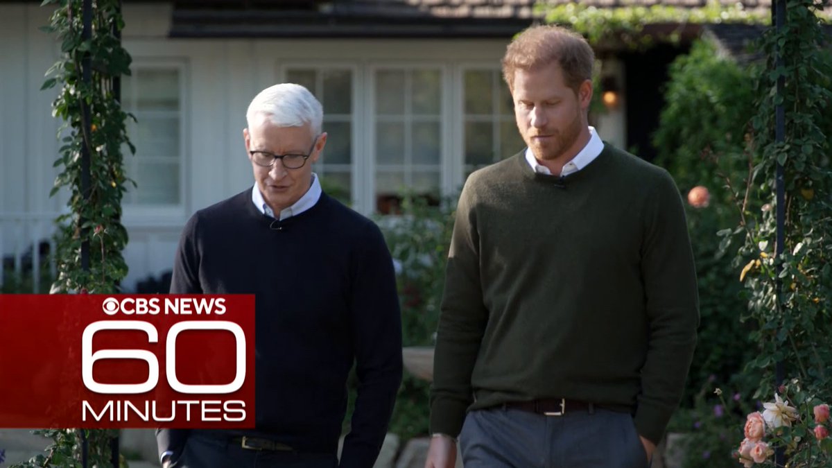 Anderson Cooper will interview Prince Harry on 60 Minutes next Sunday, January 8, on CBS. It will be Prince Harry’s first U.S. television interview to discuss his upcoming memoir “Spare.”