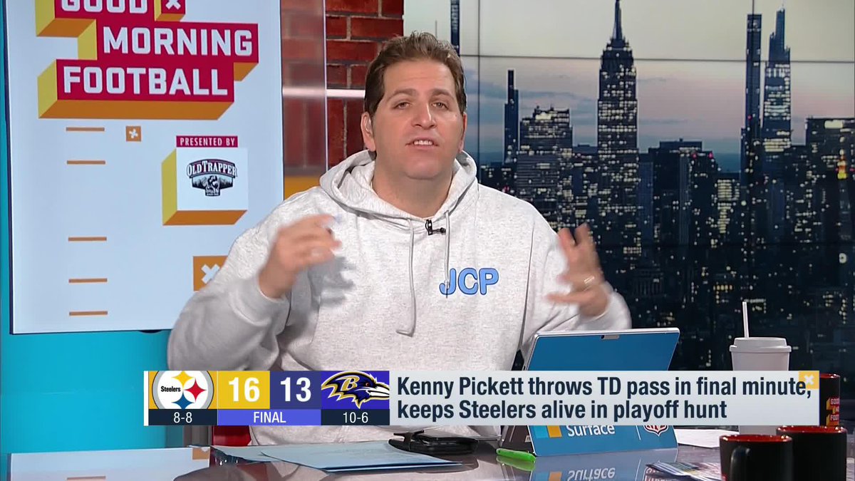 "They've won their last 4 road games, all against teams fighting for their lives, and they're as tough a squad in the 4th quarter as any in the entire NFL right now. It's hard to not say the Pittsburgh Steelers are the ones the AFC powers would least like to see make it in." - Peter Schrager