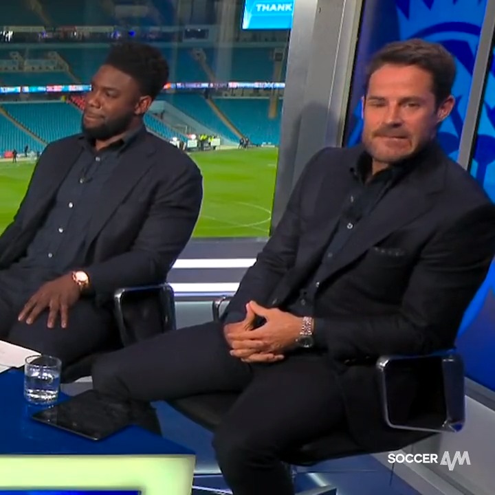 Micah Richards & Jamie Redknapp's faces after this Roy Keane rant...😶😐😏