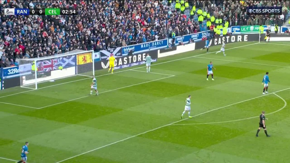 Daizen Maeda gives Celtic the early lead in the Old Firm Derby. 💫