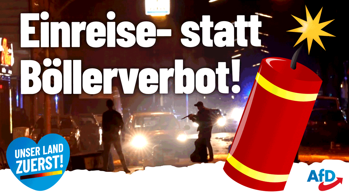 Nach #Ausschreitungen in ganz #Deutschland: Einreise- statt #Böllerverbot! Szenen wie im Kriegsgebiet: Autofahrer werden mit Handfeuerwaffen bedroht, #Rettungsfahrzeuge mit Feuerlöschern beworfen und Männer schießen Raketen auf #Polizisten. #AfD #Silvester