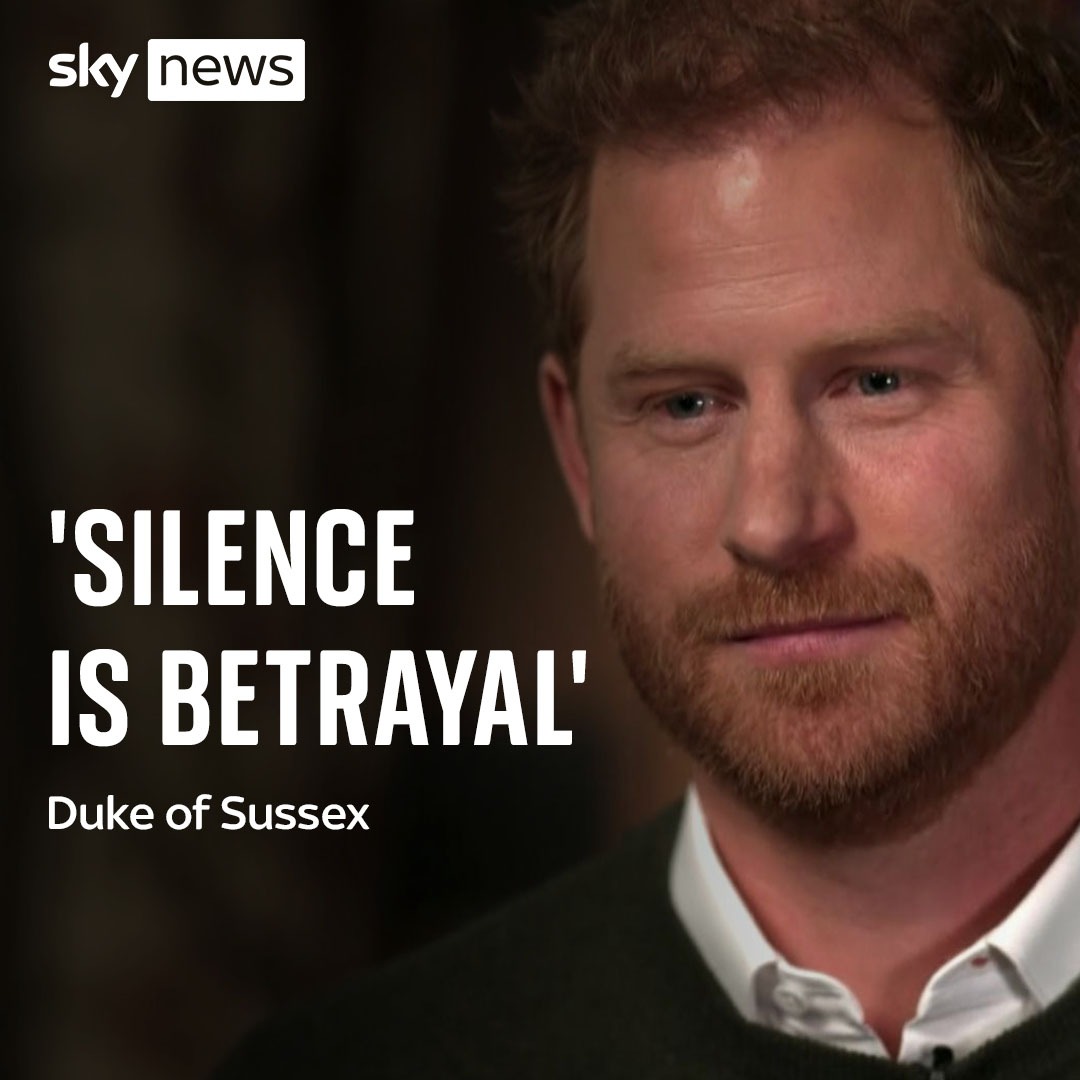 The Duke of Sussex has said 'silence is betrayal' over the alleged failure of Buckingham Palace to defend him and his wife. Read more here:
