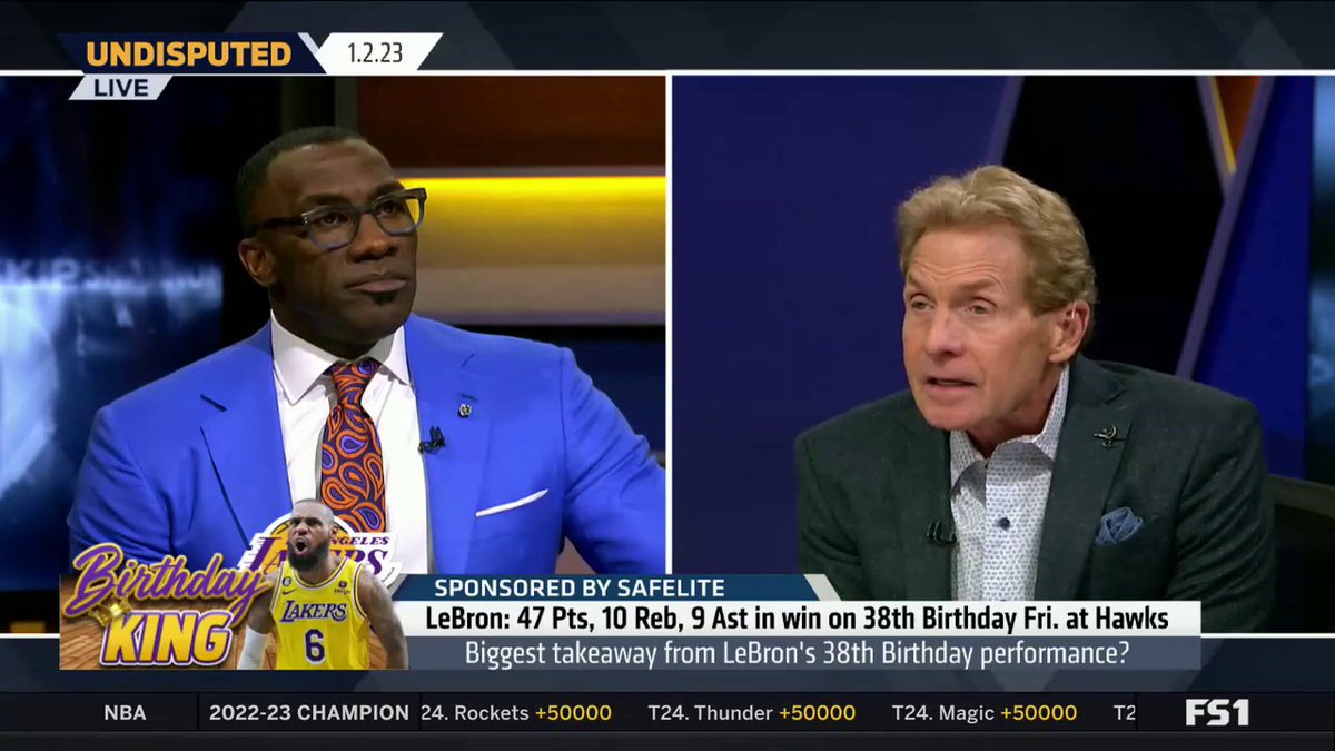 Watch Skip Bayless react to LeBron’s 47-point performance on his 38th birthday: