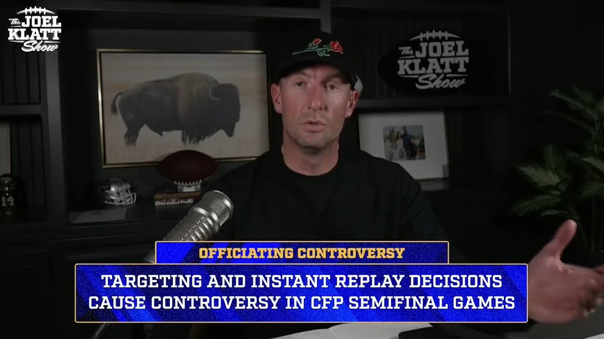 "As great as those games were on Saturday, part of me hates the fact that officiating played such a huge part in it.” Joel Klatt thinks officiating is broken in college football ⬇️