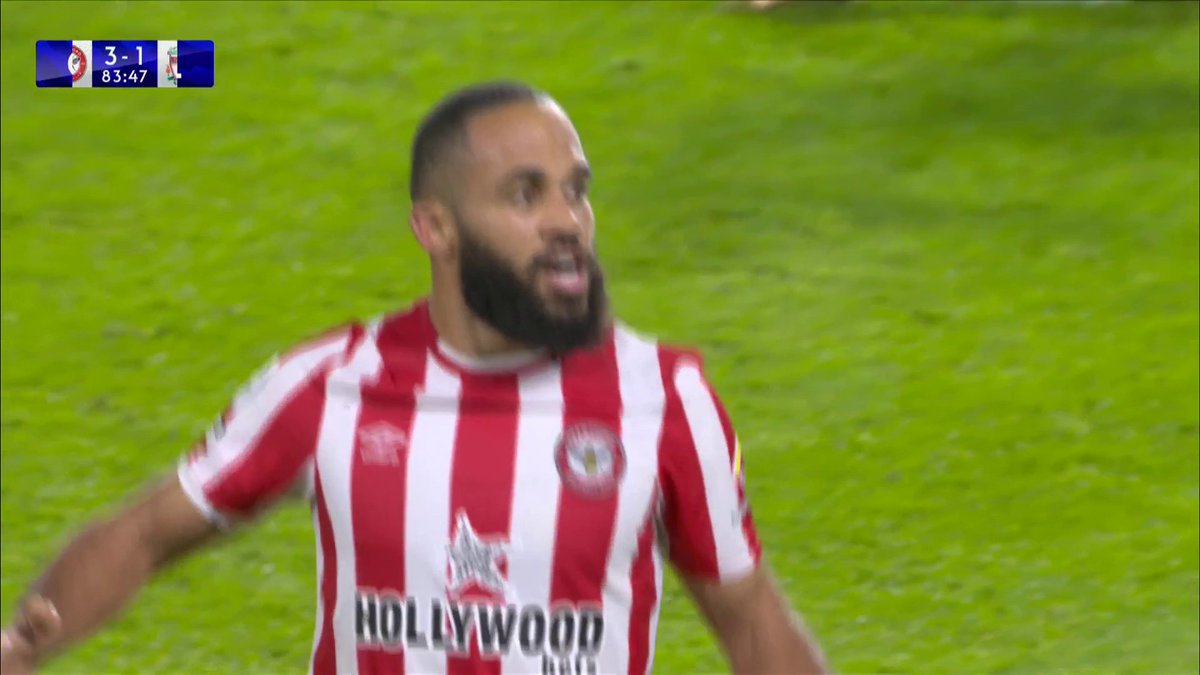 Mbeumo just picked Konate's pocket 😮 Is that game over?! Liverpool are furious but Brentford now lead 3-1 💥