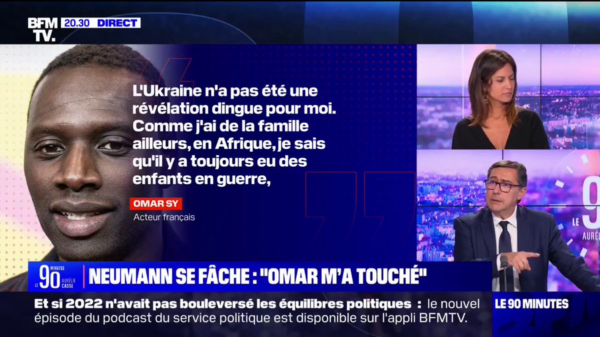 NEUMANN SE FÂCHE - "Ce qui me fâche, ce n'est pas ce qu'a dit Omar Sy. C'est que ce qu'il dit puisse faire polémique."