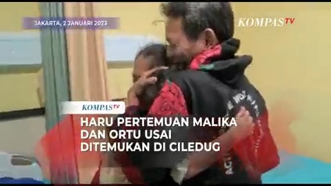 Malika, bocah 6 tahun warga Gunung Sahari yang sempat hilang akhirnya ditemukan oleh kepolisian. Malika ditemukan di kawasan Cipadu, Ciledug, Tangerang, oleh jajaran Polres Metro Jakarta Pusat pada Senin (2/1) malam.