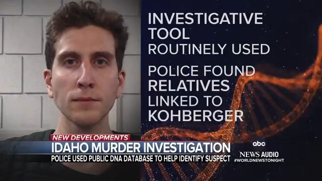 Law enforcement sources tell ABC News News Bryan Kohberger, the suspect in the Idaho college murders, was identified by linking DNA evidence from the crime scene to a public genealogy database. Kayna Whitworth reports.