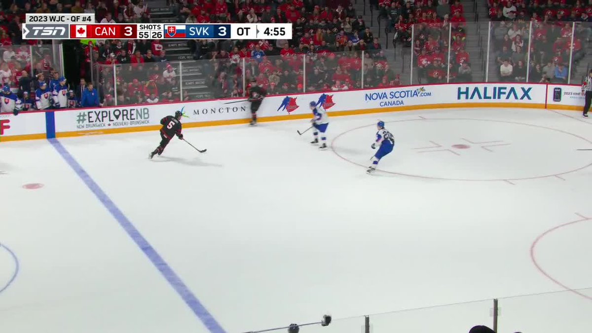 The overtime hero in Halifax! What a night for Connor Bedard! OH CANADA🇨🇦!!! #WorldJuniors #CANSVK @hockeycanada