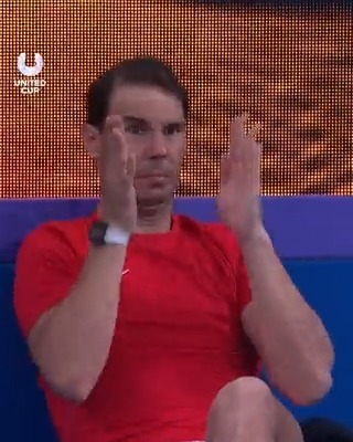 "Rafa's under attack" 🪲🤣 Rafa Nadal gets acquainted with the local wildlife! #UnitedCup