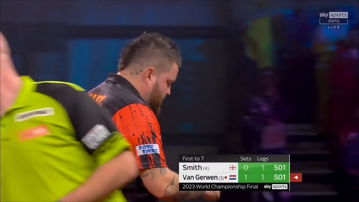 THE BEST LEG OF ALL TIME! 🤯🔥 MICHAEL VAN GERWEN MISSES D12 FOR A NINE-DARTER, AND THEN SMITH PINS A PERFECT LEG HIMSELF! ONE OF THE GREATEST THINGS YOU'LL EVER SEE IN SPORT.