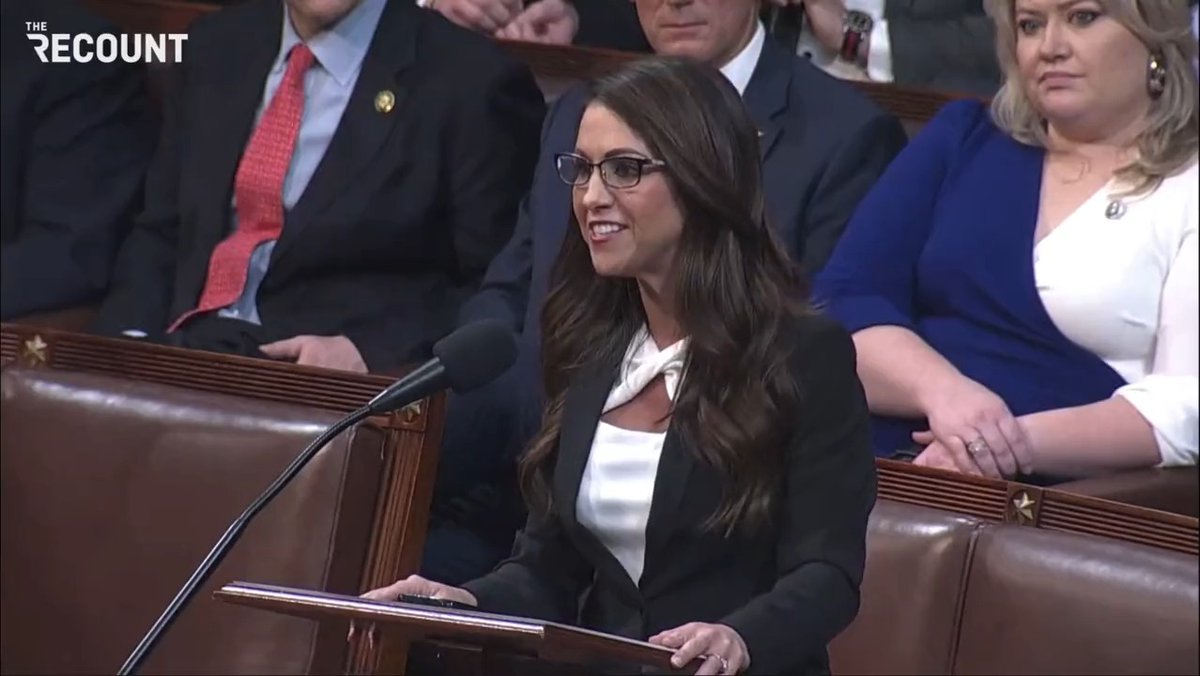 Rep. Lauren Boebert (R-CO) takes a swipe at Donald Trump while nominating Rep. Byron Donalds (R-FL) for House Speaker: “The president needs to tell Kevin McCarthy that, ‘Sir, you do not have the votes, and it’s time to withdraw.’”