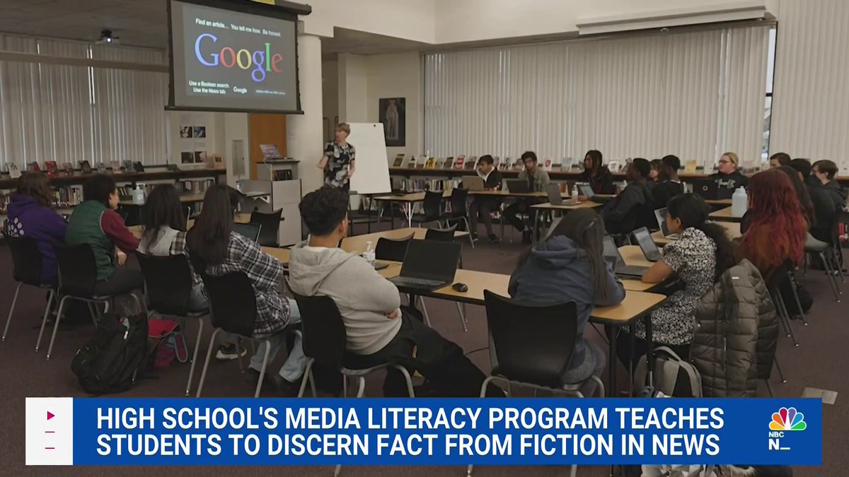 New Jersey is fighting back against fake news stories online... Moments ago, the state became the first to enact a law that will standardize media literacy lessons for students. Dasha Burns reports. Watch #NBCNewsDaily LIVE at or wherever you stream.