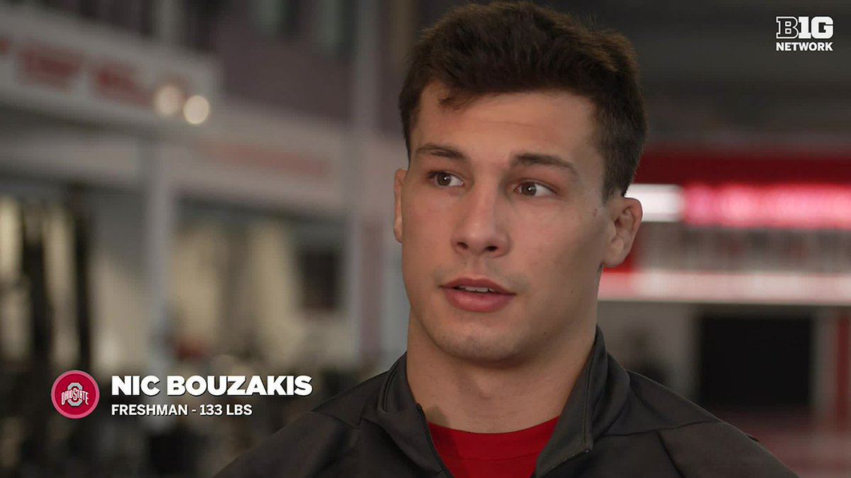 When Nic Bouzakis gets a win for Ohio State Wrestling, he takes out a special red hat, and dons it in honor of his brother. ❤️‍🔥 This is Nic Bouzakis’ Story: 𝗢𝗻 𝗧𝗵𝗲 𝗠𝗮𝘁 Full Feature ➡️
