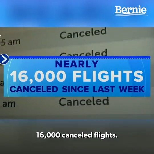 Southwest Airlines is a company which spent $5.6 billion on stock buybacks for wealthy shareholders while the workers who keep the airline running work 16-18 hour days and passengers are stranded during the holiday season. Unacceptable.
