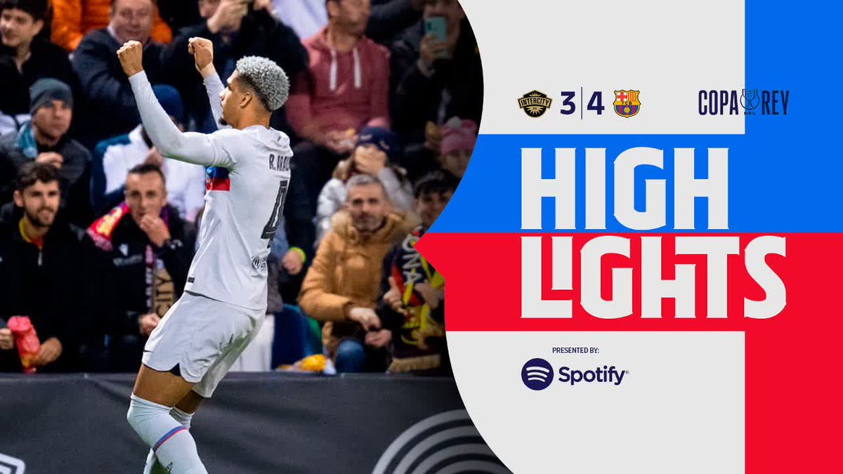 🎬 HIGHLIGHTS | A wild night in Alicante Intercity 3–4 Barça ⚽️ Araujo ⚽️ Dembélé ⚽️ Raphinha ⚽️ Ansu Fati