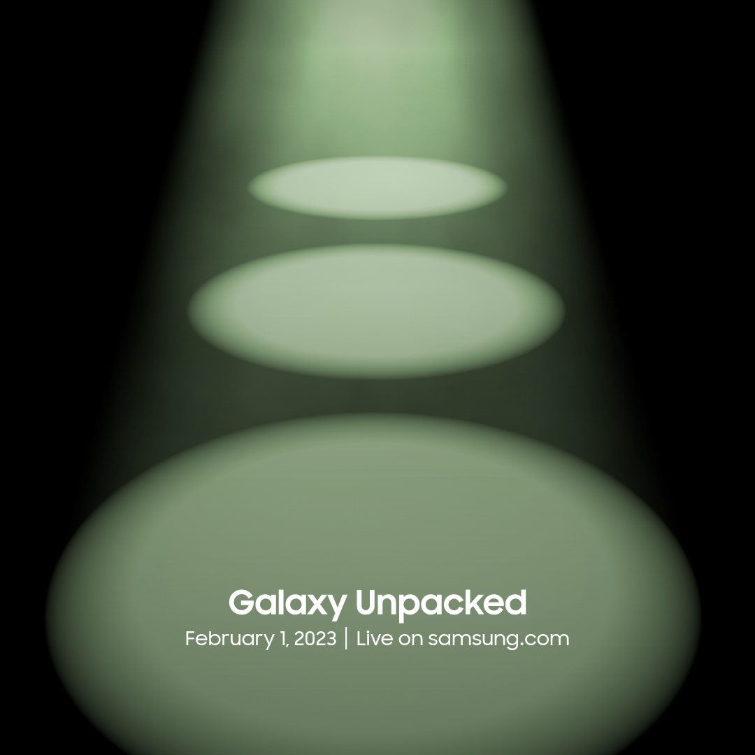 Epic nights are coming. ❤️ this tweet to be reminded about the #SamsungUnpacked livestream on February 1, 2023 @ 10:00am PT (GMT -8).