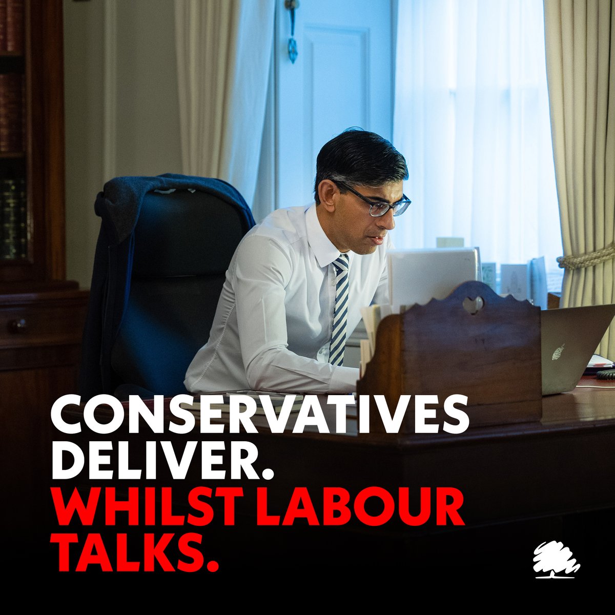 🥀 Whilst Keir Starmer launches another rebrand, Conservatives are delivering on the people's priorities
