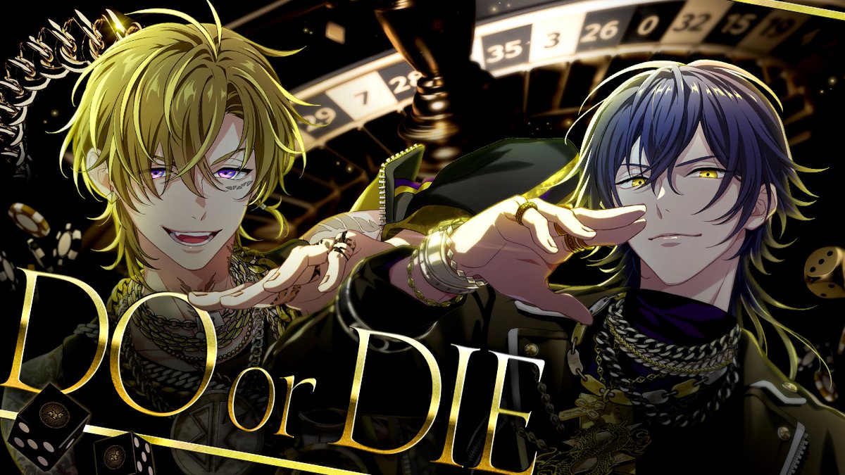 ◤￣￣￣￣￣￣￣￣￣￣￣￣￣ #武雷管 ⚡️新曲MV18:00プレミア公開⚡️ ＿＿＿＿＿＿＿＿＿＿＿＿＿＿◢ 『DO or DIE』🎲 夜叉(CV:#小野賢章) 修羅(CV:#諏訪部順一) 作詞:晋平太 作曲･編曲:Casa Milà ▼フル尺視聴はこちら ＃パラライ ＃武雷管新曲MV解禁