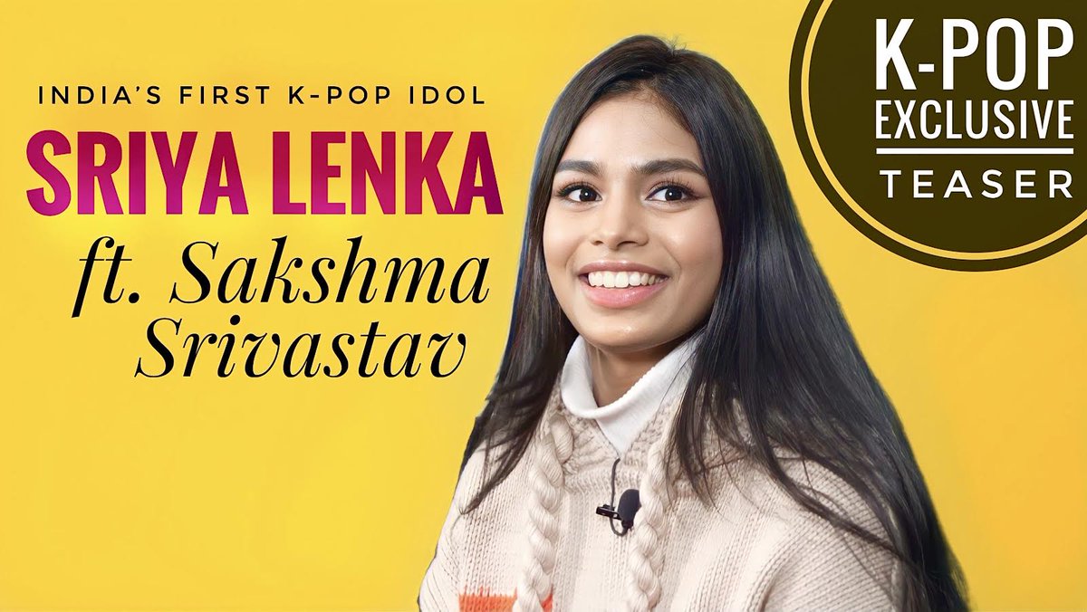 K-Pop fans! Here’s a sneak-peek into Sakshma Srivastav's exclusive interview with India’s first K-Pop Idol SRIYA LENKA! Watch the full interview on 7th January! #SriyaLenka #Blackswan #kpop #enow #kpopidol #sakshmasrivastav #sakshma #sugarcubies #cubies
