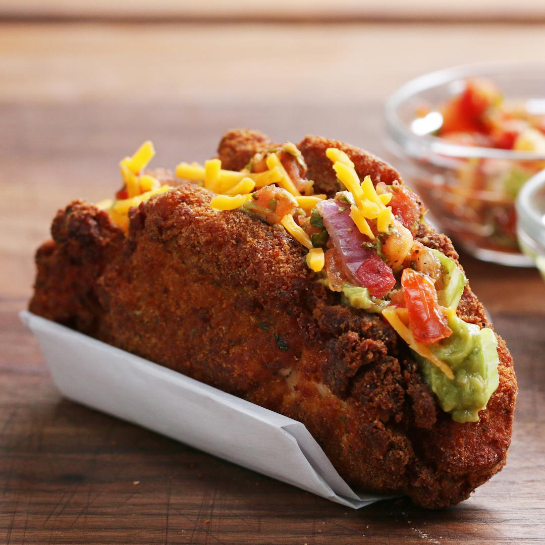 InsideOutFriedChickenTacos