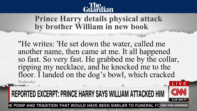 "I have arguments in my family. Am I going to put that out there for the whole world to see?" bluesky @PoppyHarlowCNN discuss new Prince Harry claim Prince William physically attacked him during argument over Meghan Markle, with Bianca Nobilo Max Foster