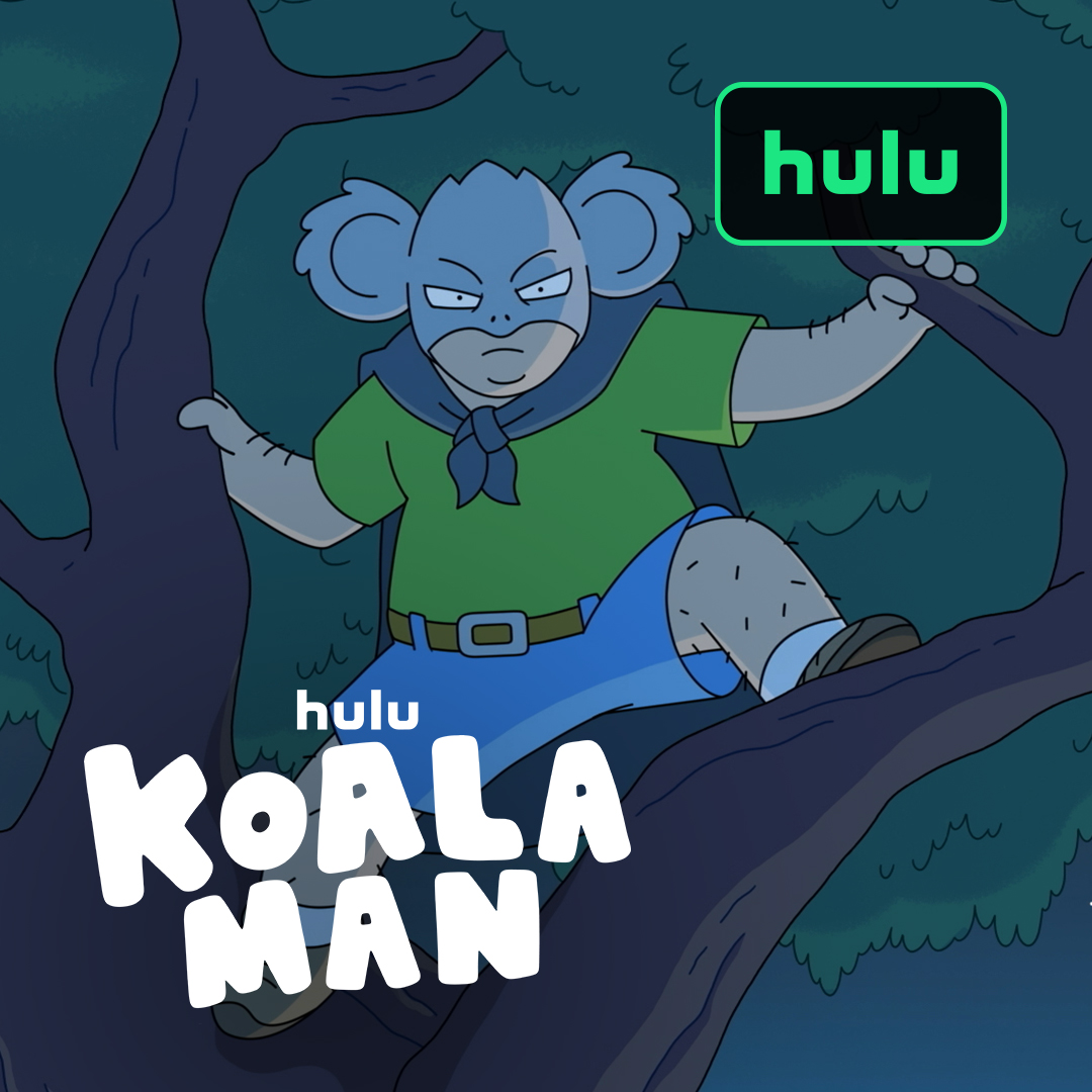 From executive producers Justin Roiland and Michael Cusack emerges a new hero, #KoalaMan 🐨 Starring Michael Cusack, Hugh Jackman, Sarah Snook, and Demi Lardner. Koala Man is now streaming on Hulu.