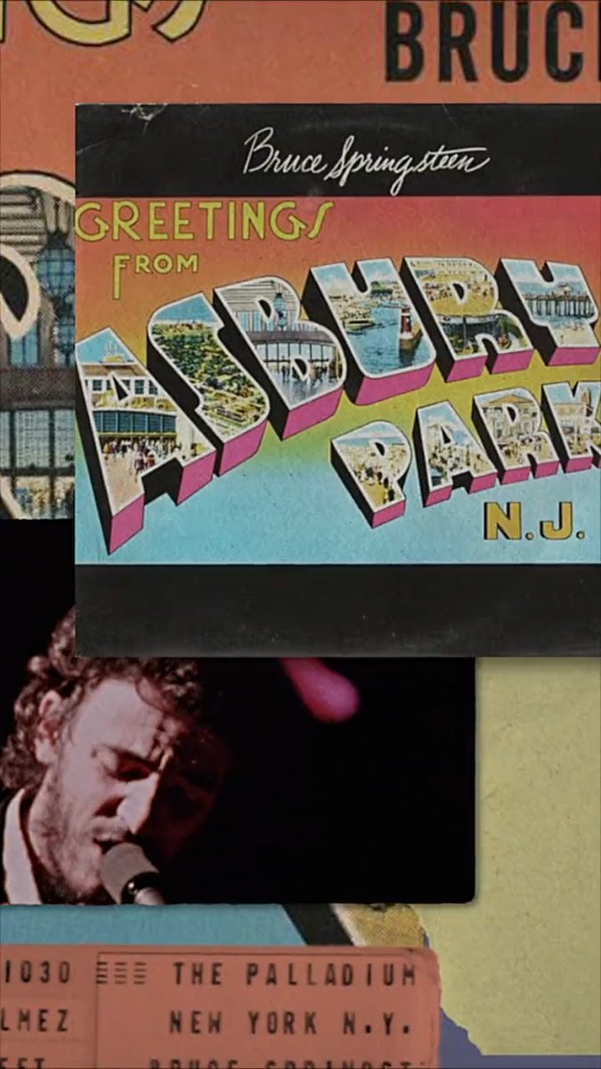 "As an artist, Bruce was just starting to develop his signature style. But the album shows that he already had many of the pieces in place.” - Columbia Records Promo Letter, 1973 Celebrating 50 years of Springsteen’s debut album, Greetings from Asbury Park, N.J. #Greetings50