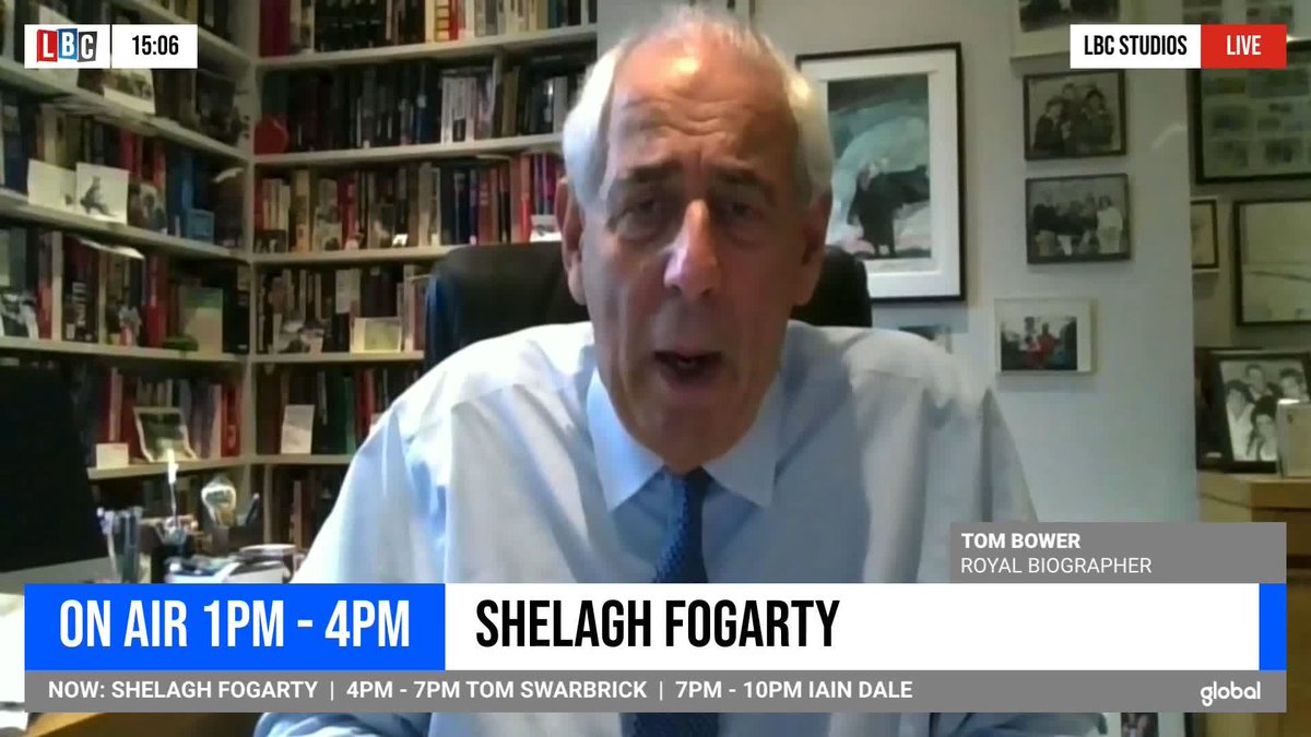 'Meghan's an agent of destruction!' Royal Biographer Tom Bower tells Shelagh Fogarty that 'revenge' was always part of Meghan and Harry's agenda. Shelagh Fogarty