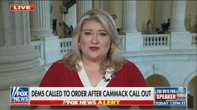 Rep. Kat Cammack (R-FL) doubles down on her accusation that Democrats were drinking during the votes for House Speaker: “If it wasn’t true, why did they get so offended?”