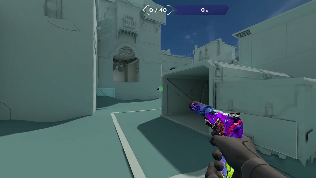 Practicing your crosshair placement has never been easier 😎 With our new Aimlabs+ feature, you can have an indicator of where head height is!