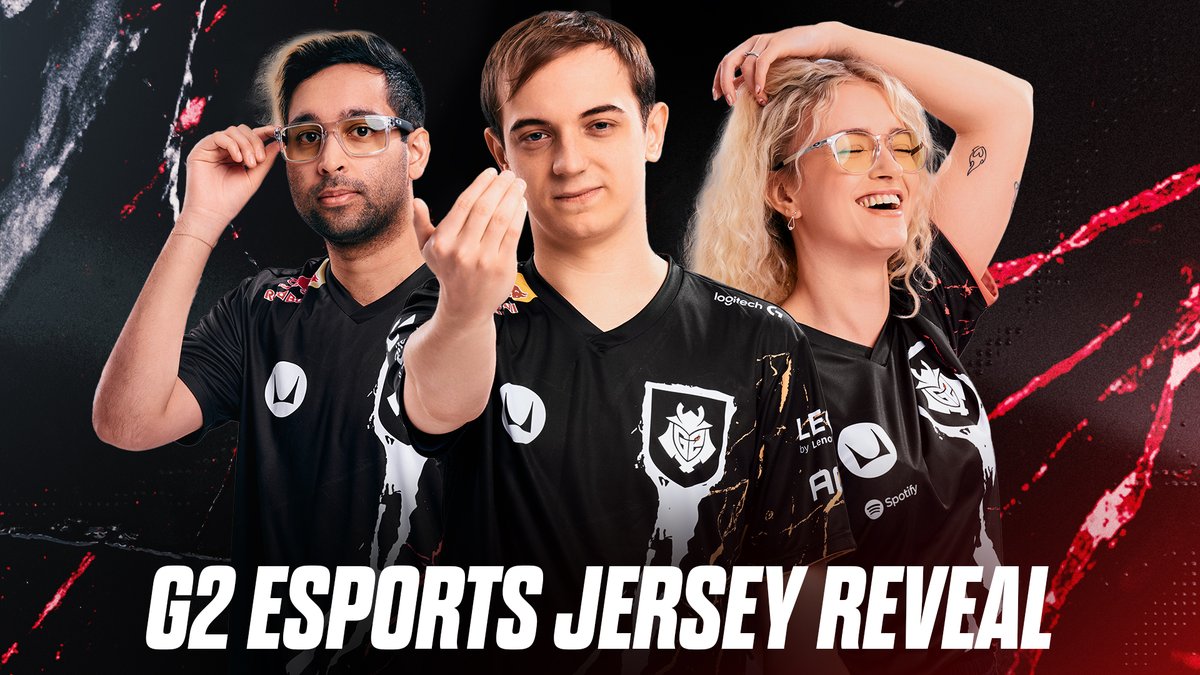 Your name. Your team. Your country. All in one place. THE G2 ESPORTS 2023 PRO KIT JERSEY IS HERE.