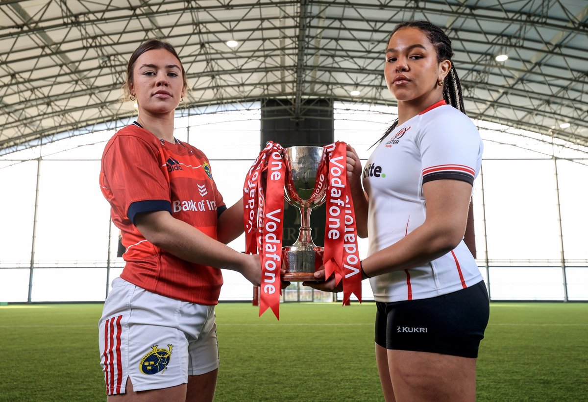 💬 "We're raring to go, it's exciting to be back home playing with your province." Maeve Og O'Leary and Mya Alcorn look ahead to Saturday's Vodafone Women's Interprovincial Championship clash between Munster and Ulster ⬇️ #NothingLikeIt | #IrishRugby