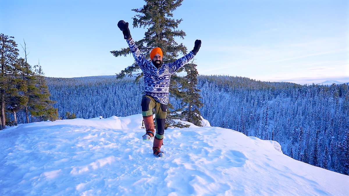When joy is inside, it can be found anywhere. Inner joy is like nature's wind, and it is there forever. External happiness is like the air from an electric fan that may not last forever. From the spectacular hill in the Yukon, I am dispatching joy, hope, healing, and positivity.