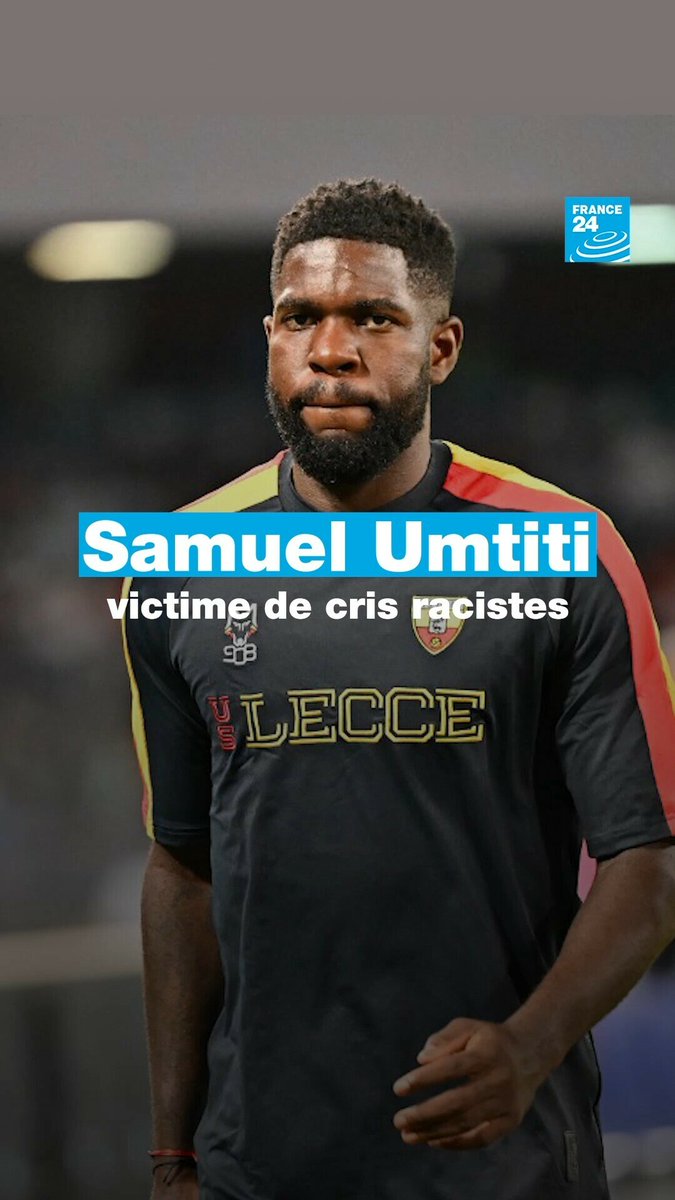 "La Lazio condamne les auteurs de ce geste." #SerieA : le footballeur Samuel #Umtiti subit des chants racistes de supporters de la #LazioRome, heureusement couverts par les encouragements des supporters de son club de #Lecce