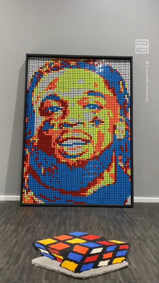 A young artist in New Jersey used Rubik’s Cubes to create a portrait of Buffalo Bills safety Damar Hamlin, who remains in critical condition three days after suffering cardiac arrest mid-game.