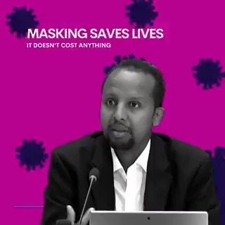 Wearing a mask saves lives. #COVID19