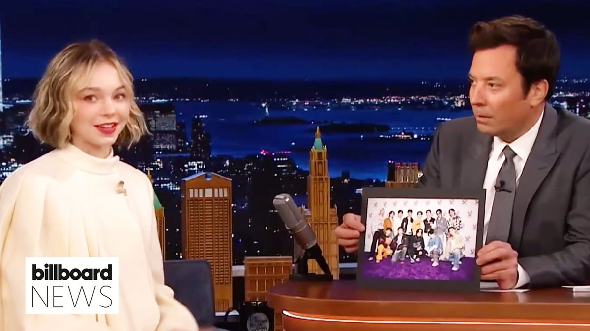 Emma Myers, one of the stars of Netflix's 'Wednesday' series and a massive CARAT explained the meaning behind SEVENTEEN's name while on 'The Tonight Show With Jimmy Fallon'. #BillboardNews